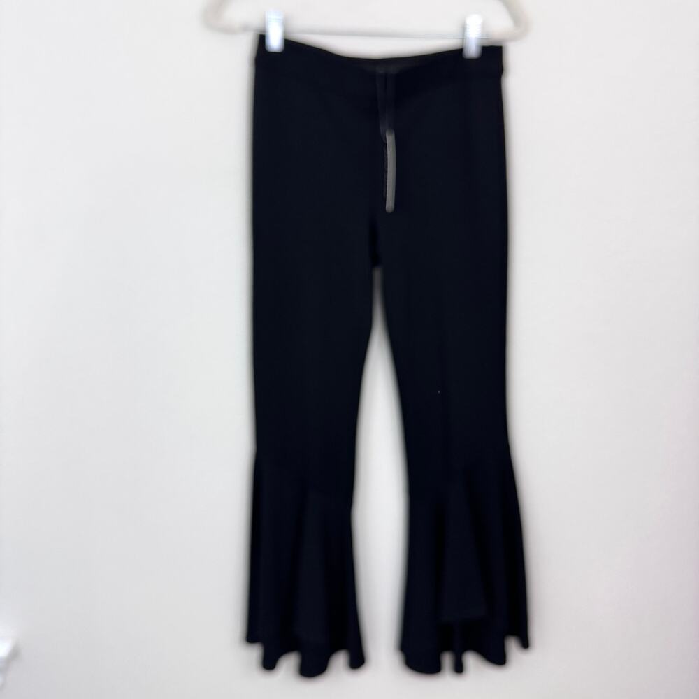 Walter Baker Womens Dana Pant Size M Flare Crop Dress Office Neutral Black